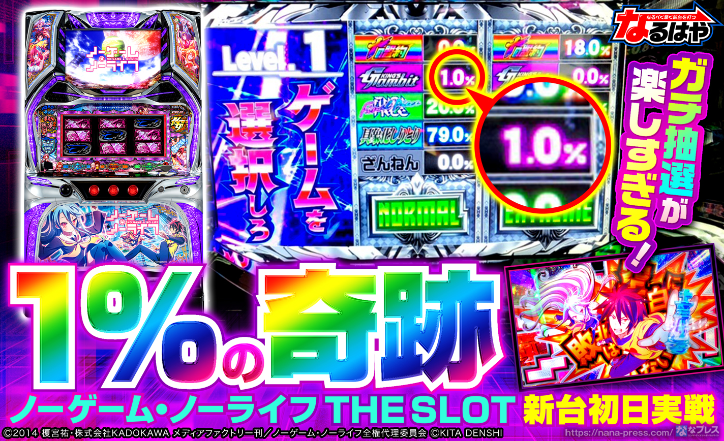 早い者勝ち‼️ ノーゲームノーライフ　デッキ ノーゲーム・ノーライフ THE SLOT】波乱か安定か…！？ガチ抽選の